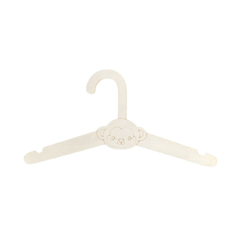 Baby Clothing Hanging Rack - ABVT-20PCS Cintres muraux en bois mignons,